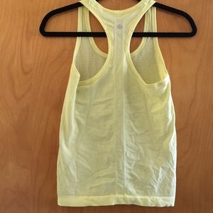 Lululemon racer back tank top small S yellow